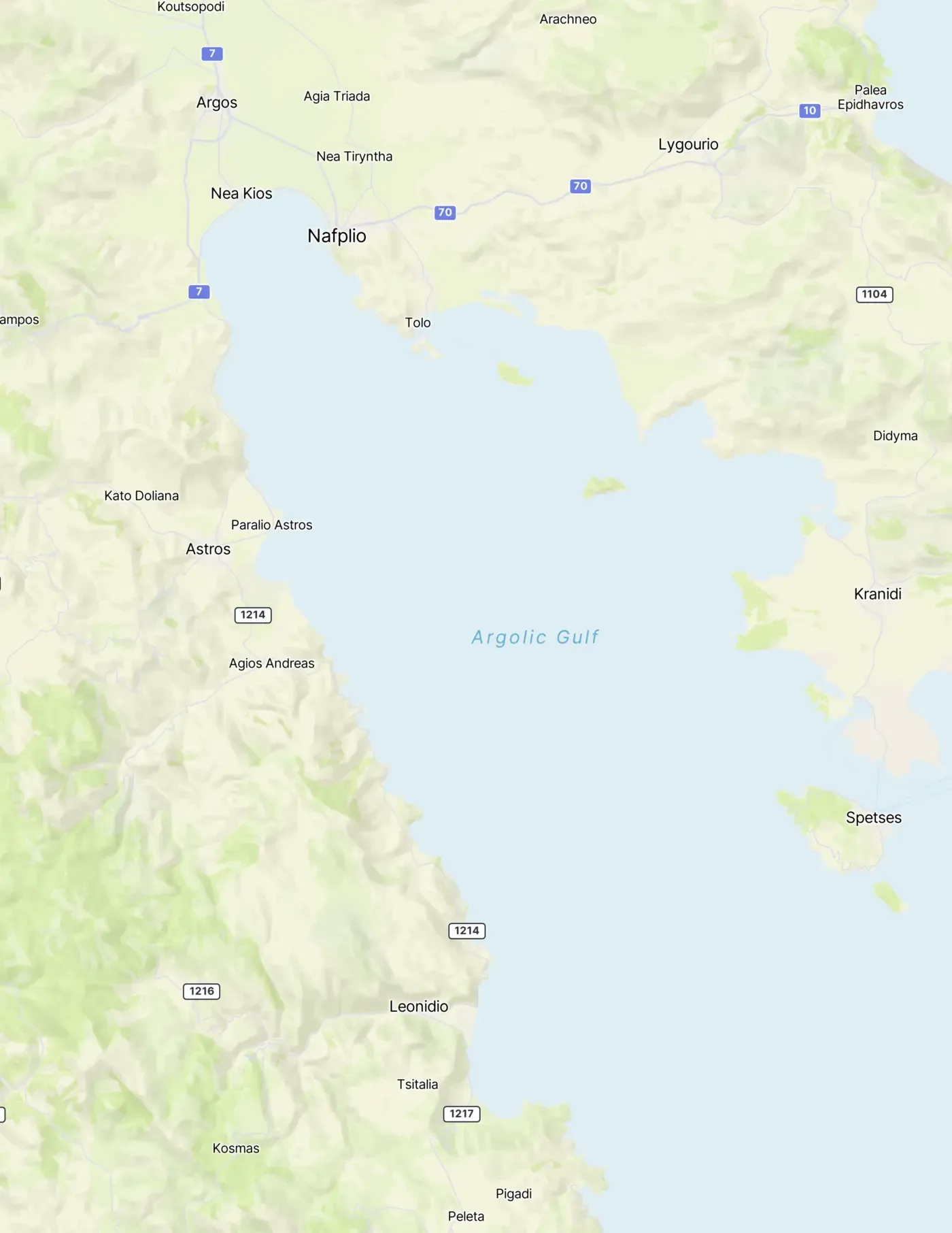 Regional map preview